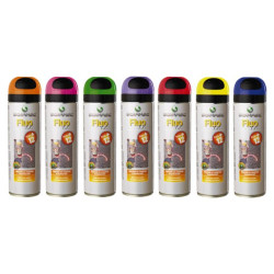 Traceur chantier marquage provisoire fluo tp+ rouge 500 ml