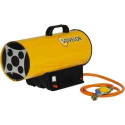Chauffage air pulse portable au gaz propane a allumage manuel -