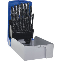 Coffret 25 forets hss cyl din 338 type n (k) 30 diam g tsx