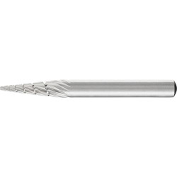 Fraise sur tige hss forme conique bout pointu g 0618 3 6mm 6x18mm pferd