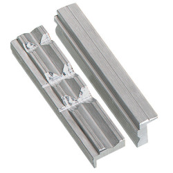 Vice jaws - aluminum with prism 150mm