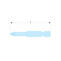 Embout 1/4 pz 1 long 50 mm