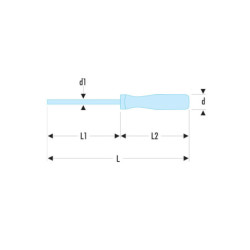 Tournevis isoryl fente 5,5x100