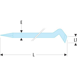 Pince levier droit -400mm