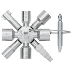 Clé d'armoire de distribution twinkey twinkey knip ex