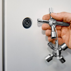 Clé d'armoire de distribution twinkey twinkey knip ex