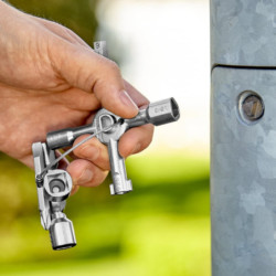 Clé d'armoire de distribution twinkey twinkey knip ex