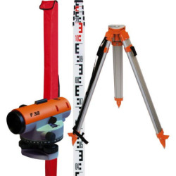 Kit à niveler f32 avec mire 5 m +