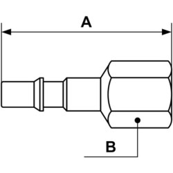 Embout pour raccord rapide d 11 iso c