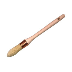 Brosse pouce a rechampir profess. soies pures manche bois verni n° 8