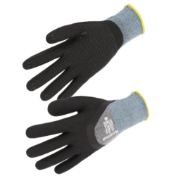 Gant 3/4 enduit nitrile mousse picots nitrile sur paume t08