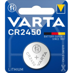Piles electroniques varta 1 x cr2450 - lithium