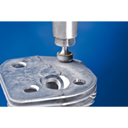 Fraises sur tige hm, forme conique pointue ksk 1608/6 z3 .tige 6 mm