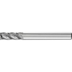 Fraises sur tige hm forme cylindrique zyas 0616/6 z alu .tige 6 mm avec denture en bout