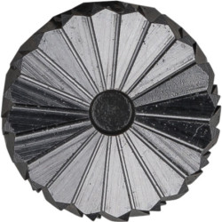 Fraises sur tige hm destinées à  des utilisations rudes forme cylindrique zyas 1020/6 3r .tige 6 mm avec denture en bout