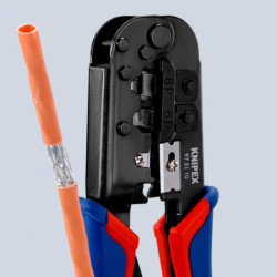 Pince à sertir à levier western 6/8 pôles knipex