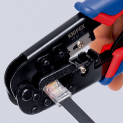 Pince à sertir à levier western 6/8 pôles knipex