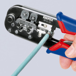 Pince à sertir à levier western 6/8 pôles knipex