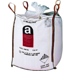 Sac big bag amiante toile polypropylene 160 grs/m2 - 87 x 87 x 105