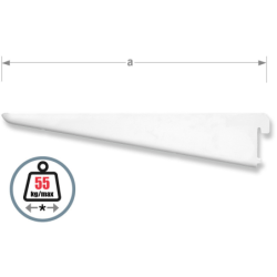 Console 3210u p/cremaillere 3201 47cm epoxy blanc