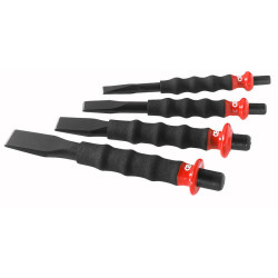 Jeu de 3 burins + 1 bédane
