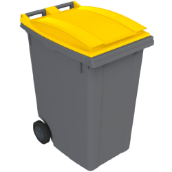 Conteneur poubelle 2 roues gris vert240 l - 100 kg - 1075 x 725 x 580 mm