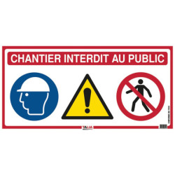 Panneau de chantier 4 en 1 800x400