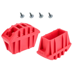 Accessoires pour marchepied master pro - jeu de 2 sabots rouge