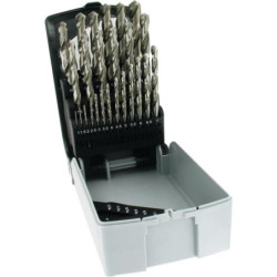 Coffret g510 rectifie hss 25 forets pointe en croix 1 à 13 mm par 1/2