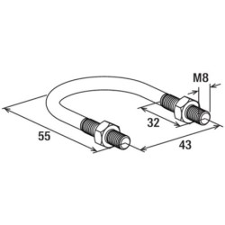 Etr 26x34 -boite de 10 pieces etrier