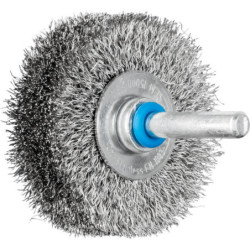 Brosse plate sur tige non torsadees pos rbu 5015/6 inox 0.20