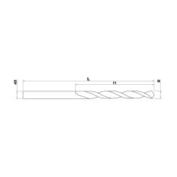 Forets hss hss cyl din 340 type n (l) 30 diam 4,2