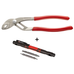 Pince Multiprise standard 250 mm avec Tournevis stylo 4en1