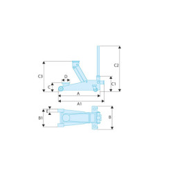 Cric rouleur 3,2 tonnes