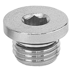 Bouchon male avec joint bouchon mâle cylindrique 6 pans creux avec joint