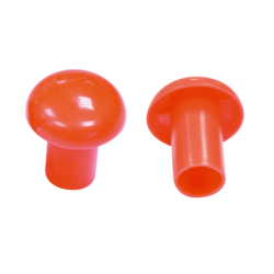 Embout de securite rouge grand modele (sac de 100)