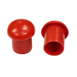 Embout de securite rouge grand modele (sac de 100)