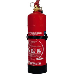 Extincteur poudre polyvalente abc 1 kg sous pression avec indicateur