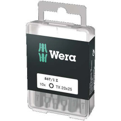 Embout standard extra rigide tx 10x25 867/1 diy torx bits - boite de 10