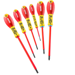 Jeu de 6 tournevis isolés slot/pz