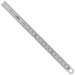 500 mm metrique reglet inox 2 faces