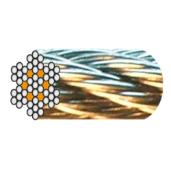 Cable aviation galva / rlx 25 m/5mm