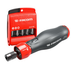 Tournevis assisté E-PROTWIST avec 10 embouts PH - PZ - Torx®