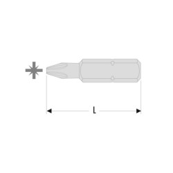 Embout 5/16 pz 3 long 32mm