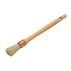 Brosse pouce professionnel soies pures manche bois verni n°2