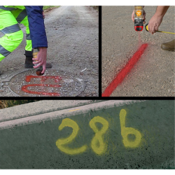 Traceur chantier marquage provisoire promarker jaune 141530+