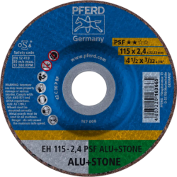 Disques à  tronçonner ps-forte pierre/aluminium/métaux non-ferreux eh 178-3,2 c 24 p psf/22,23