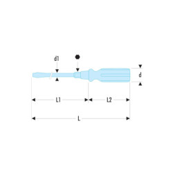 Tvis bois fente ecrou 10x175