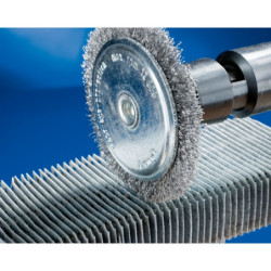 Brosses plates sur tige, non torsadées rbu brosses plates, non