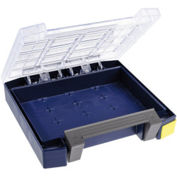 Mallette a compartiments polycarbonate boxxser 55 5x10-45 bleu raaco